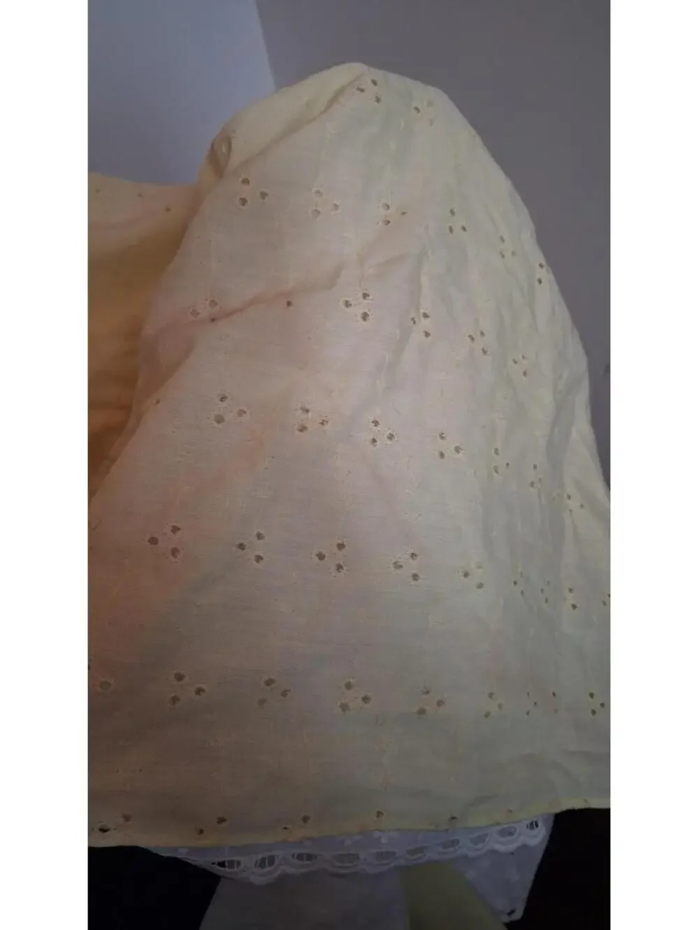 70s Vintage Yellow Ruffled Dress, Maxi Bridesmaid Prom Gown Size S Princess - Picture 8 of 9